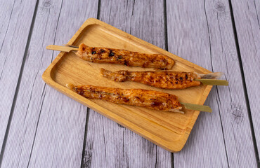 Fried Grilled Food with Mala Salsa Sauce  