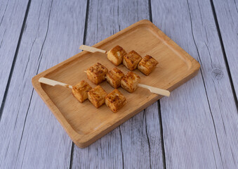 Fried Grilled Food with Mala Salsa Sauce  