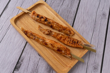 Fried Grilled Food with Mala Salsa Sauce  