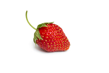 Red fresh strawberry isolated on white background