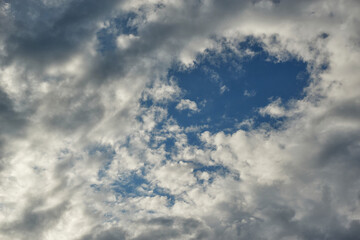 Blue sky background with clouds