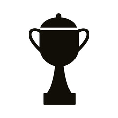 trophy cup award silhouette style icon