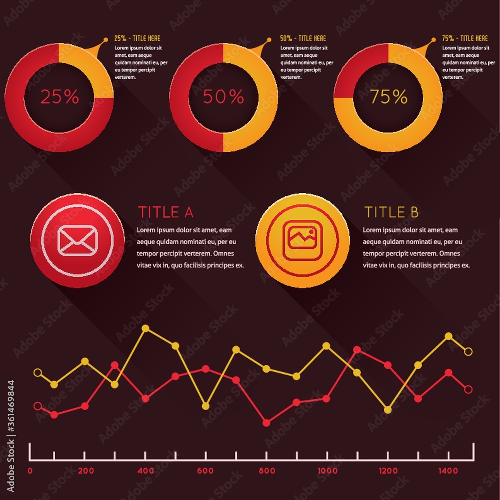 Sticker infographic of technology