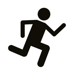 runner avatar figure silhouette style icon