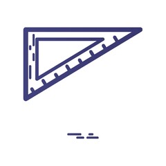 Triangular ruler instrument