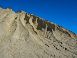 Fototapeta na wymiar Mountain of white sand.