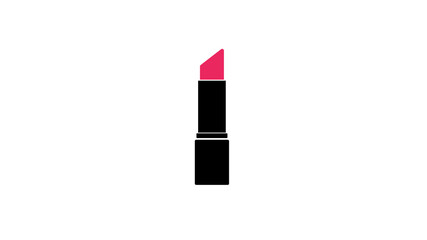 Lipstick silhouette, cosmetics Icons. Lipstick