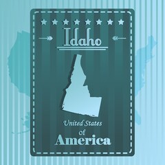 Idaho state map label
