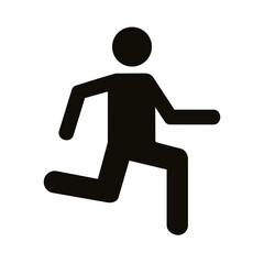 runner avatar figure silhouette style icon