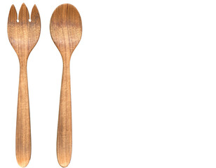 Cooking and eating kitchen utensils in plastic, metal and wood on a plain background