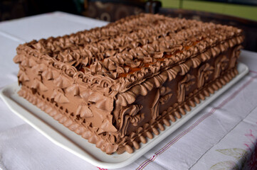 traditional hungarian doberge cake 
