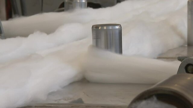 Wool Processing Plant. Creating fabrics from wool. Wool Thread.