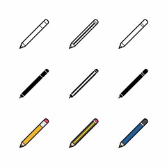 Pencil Icon : Education Theme, Infographics and Other Graphic Related Assets.