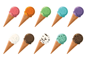 アイスクリーム(線なし)