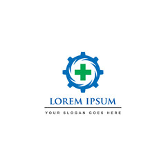 medical service logo , healthy setting logo