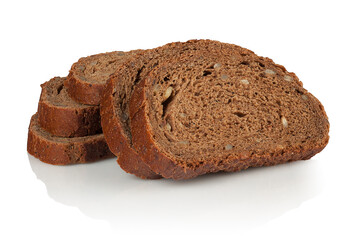 Five slices of rye bread