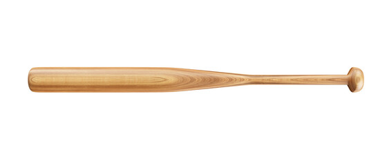 Wooden baseball bat isolated on white background - obrazy, fototapety, plakaty
