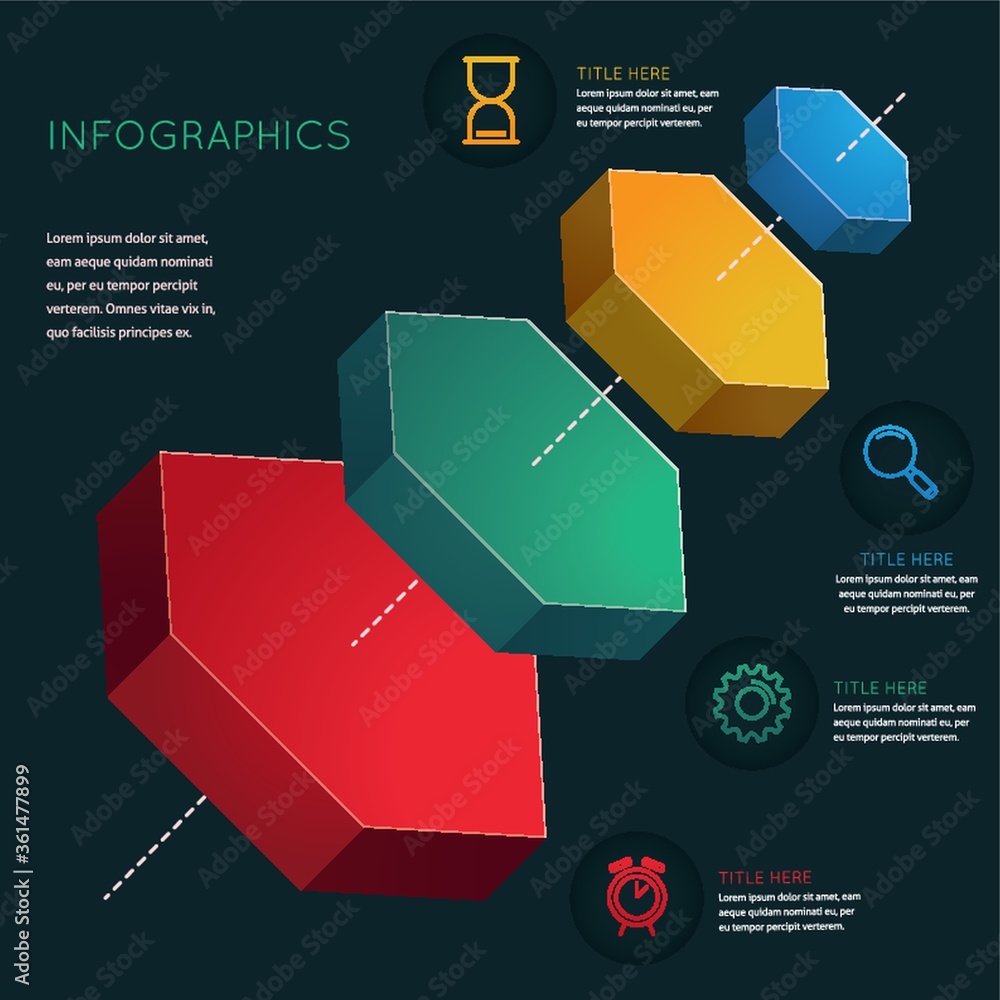 Poster infographic template design