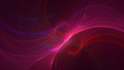 Fototapeta premium 3D rendering abstract multicolor fractal light background