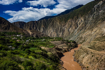 Lancang River upper reaches of Mekong River Yunnan China 