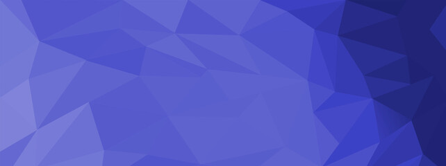 Blue low poly background for modern banner