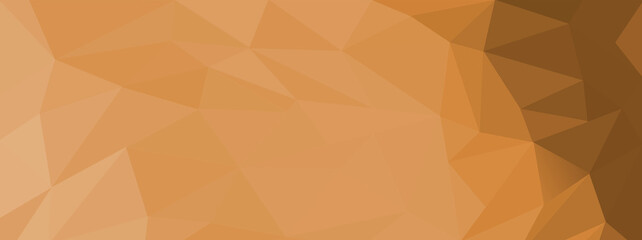 Illustration with yellow elegant low poly for banner concept
