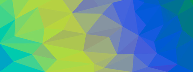 Colorful low poly structure for banner concept