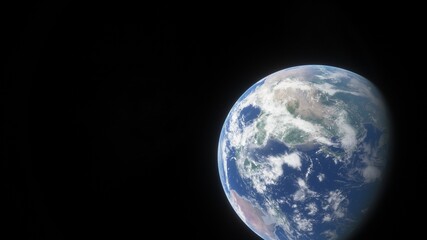 Universe filled with stars. Cosmic landscape, beautiful science fiction wallpaper with endless deep space. 3D render