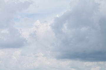 The nature of the sky with clouds On a rainy day From thunderstorms