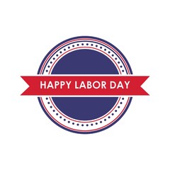 Obraz premium US labor day label