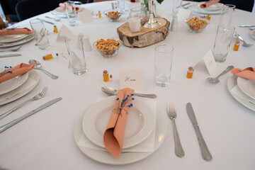 Dinner table setting