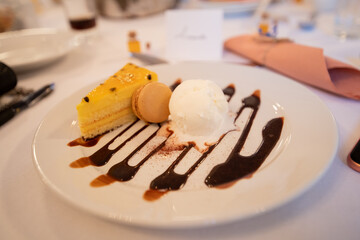 French dessert plate