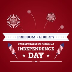 USA independence day design