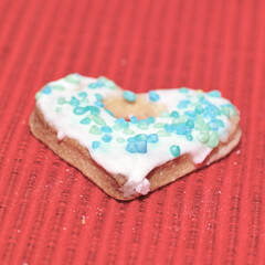 Obraz na płótnie Canvas Cookies hearts love.