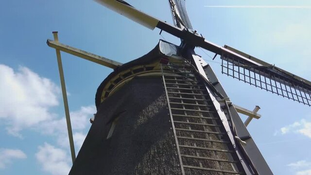 Traditional Dutch mill. The Dutch mill. Symbol of holland