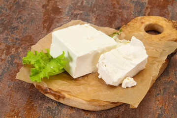 Greek traditional Feta soft cheese