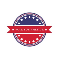 USA vote label