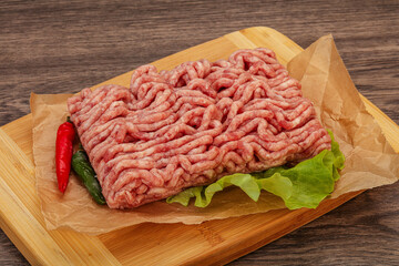 Raw Minced pork meat for cooking