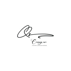 QS initials signature logo. Handwriting logo vector templates. Hand drawn Calligraphy lettering Vector illustration.
