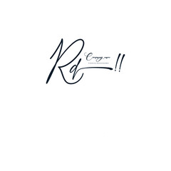 RD initials signature logo. Handwriting logo vector templates. Hand drawn Calligraphy lettering Vector illustration.
