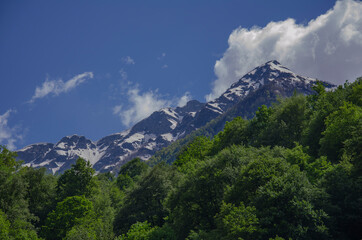 Obraz premium mountains and clouds