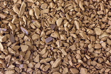 Instant freeze-dried coffee on a plane