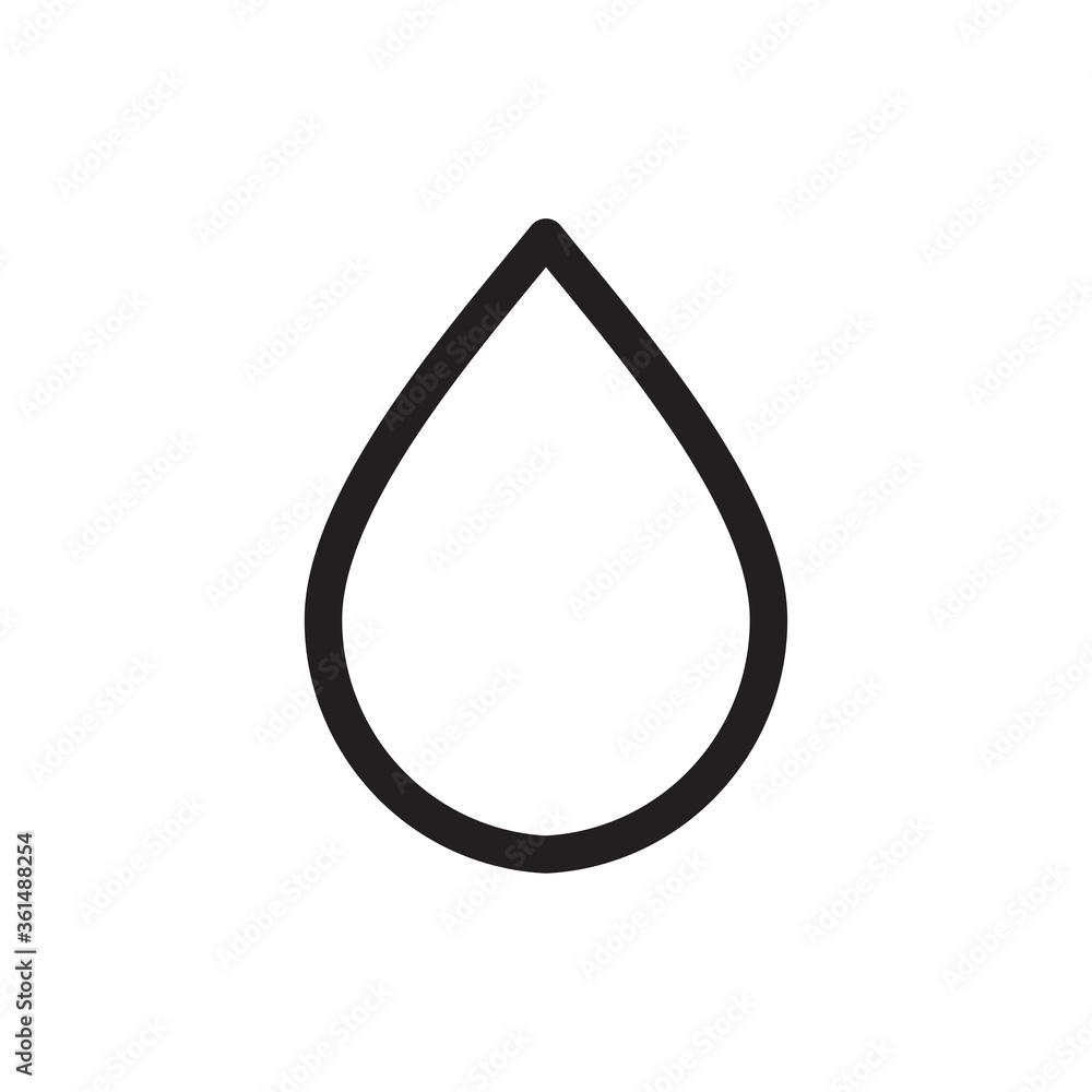 Poster drop icon vector. water sign