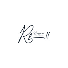 RL initials signature logo. Handwriting logo vector templates. Hand drawn Calligraphy lettering Vector illustration.
