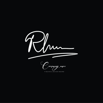 RL initials signature logo. Handwriting logo vector templates. Hand drawn Calligraphy lettering Vector illustration.
