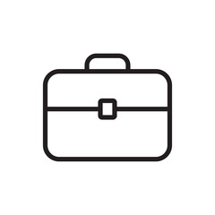 Briefcase icon vector. Suitcase sign