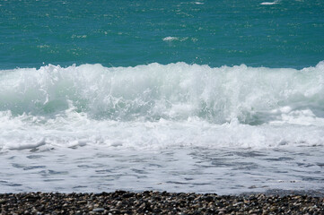 waves on the beach