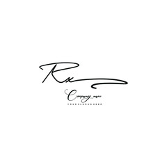RX initials signature logo. Handwriting logo vector templates. Hand drawn Calligraphy lettering Vector illustration.
