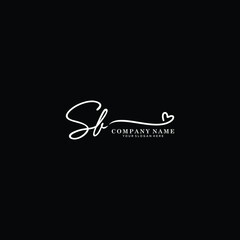 SB initials signature logo. Handwriting logo vector templates. Hand drawn Calligraphy lettering Vector illustration.
