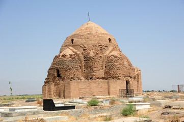 Mehyera Tomb is located in Nisabur, Iran. Mehreya Tomb is located in a cemetery. The tomb was built in the 12th century during the Great Seljuk period.